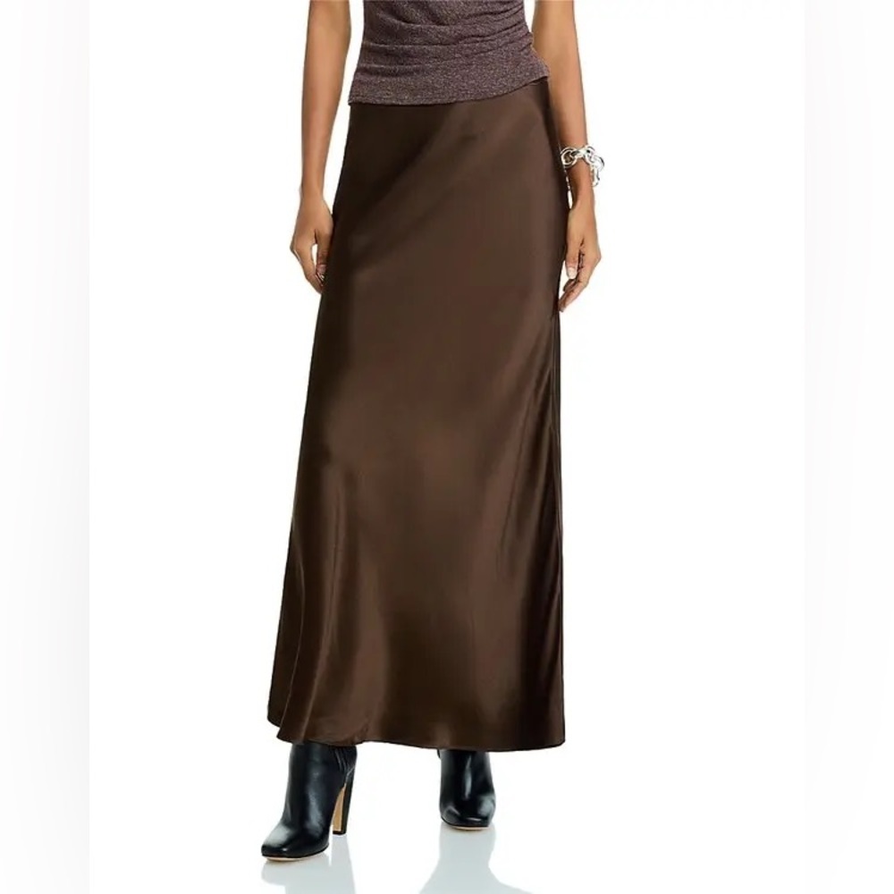 RAILS Anya Satin Midi Skirt in Moss Size XL NWT